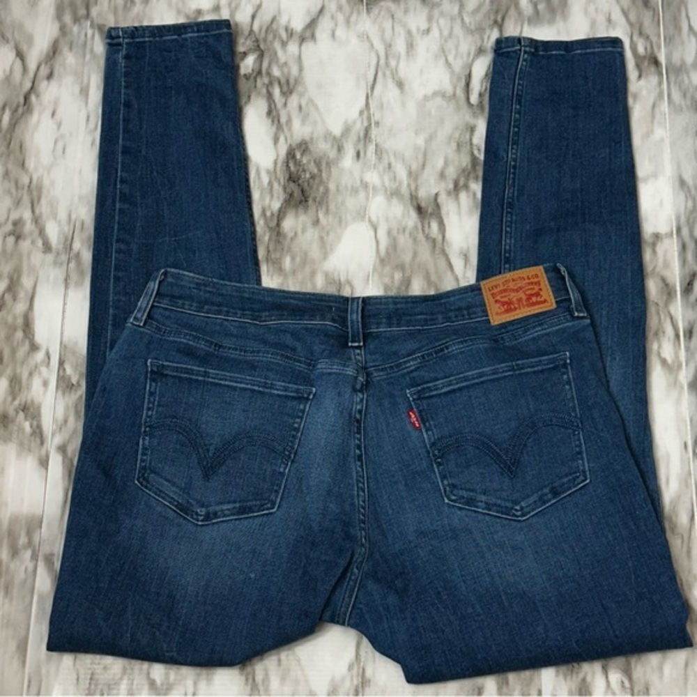 Levi's 535 Med Wash Blue Super Skinny Leg Jeans Classic Style Stretch Cowboy